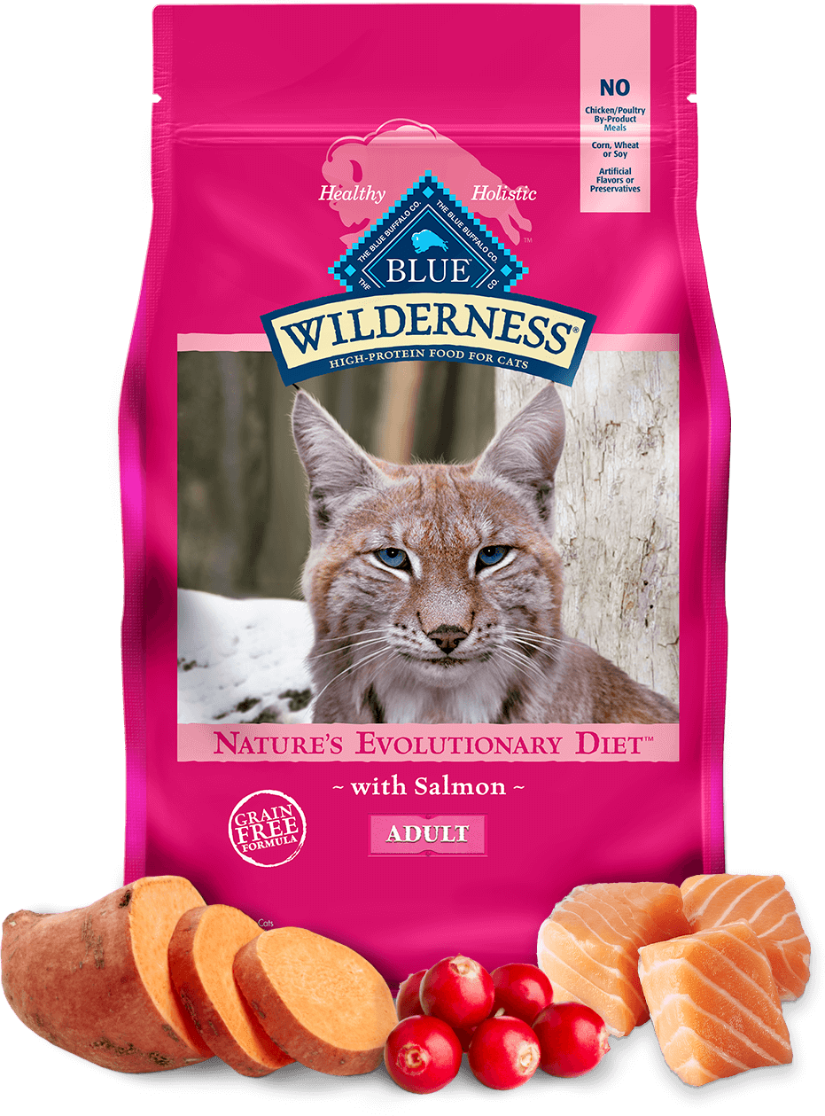 BLUE Buffalo Wilderness Salmon Recipe - Adult Cat (Dry)